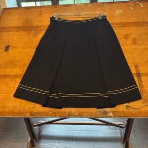 Jill Michele Black Skater Skirt with Cream Stitching